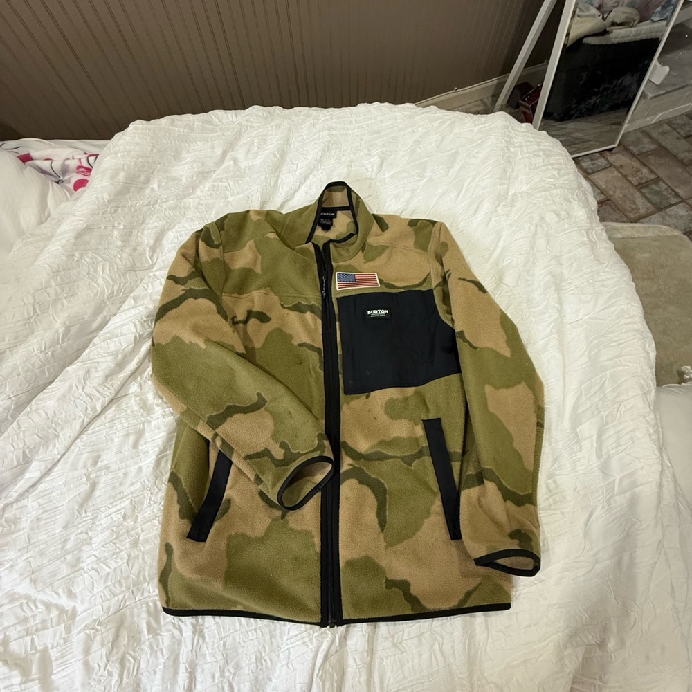 Burton Tan and Green Military Jacket